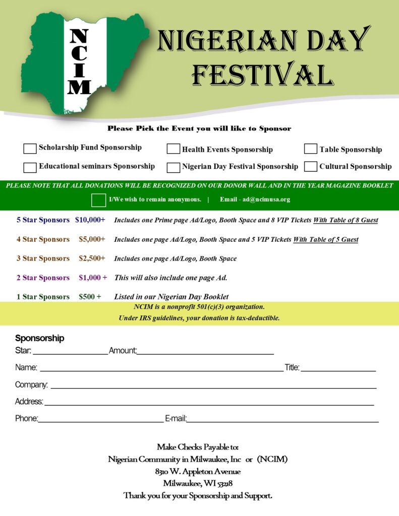 Corporate Sponsor Form